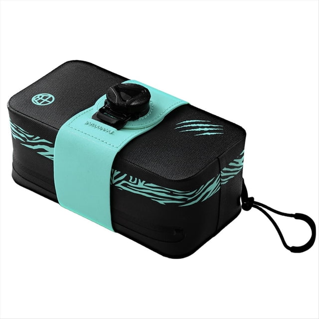 Bolsa Trasera para Bicicleta, Impermeable, Ultraligera, para Sillín de Bicicleta de Montaña o Carretera, Bolsa de Herramientas Trasera, Color Cian y Azul.