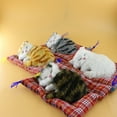 thumbnail image 5 of Toys 50% Off Clearance!Tarmeek Simulation Sleeping Cat Dolls Toys,Simulation Cat Plush Animals Toy Will Call With Cloth Mat Sleeping Cat Doll Plush Toy for Room Decor,Birthday Gifts for Kids, 5 of 8
