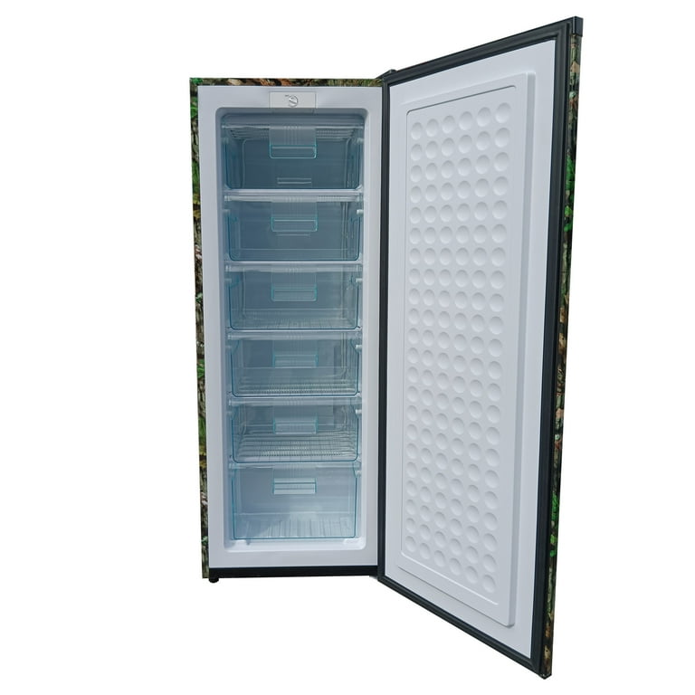 Mossy Oak 7 Cu Ft Upright Freezer, Camouflage, Manual Defrost, for
