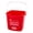 Red/6 qt, variant on Restaurantware-RW Clean 8 Quart Cleaning Buckets, 10 Detergent Square Bucket - With Measurements, Built-In Spout And Handle, Red Plastic Utility Buckets, For Home Or Commercial Use,