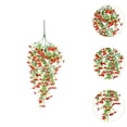 thumbnail image 6 of CarpNettore 5 Pieces Artificial Flowers Fake Flowers Eucalyptus Leaves Romantic Fake Hanging Red, 6 of 9