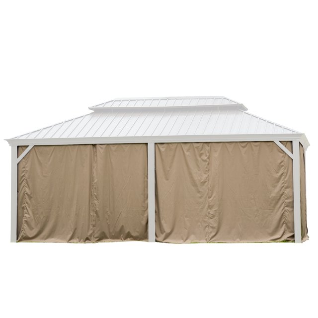 Elevate Outdoor Spaces with Stylish Domi Gazebo Curtains