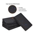 thumbnail image 3 of Unique Bargains Tapis de Course-4.7'x3.2' Équipement d'Exercice pour Protection de Sol Réduction de Bruit, Noir Bleu 4 Pack, 3 of 5