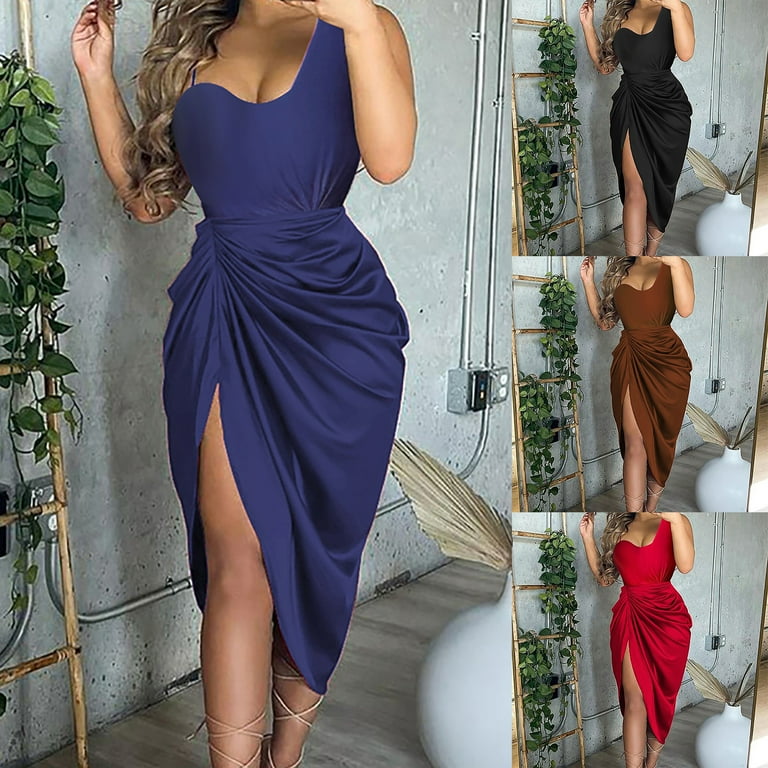 One side cut dress online