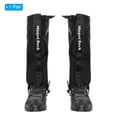 thumbnail image 3 of Unique Bargains Leg Gaiters, Waterproof Shoe Covers Adjustable Snow Boot Gaiter, Black, S, 3 of 6
