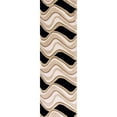 thumbnail image 3 of Eternity 1071 Black/Beige Waves size - 2 ft.3 Inches by 7 ft.6 Inches Runner, 3 of 11
