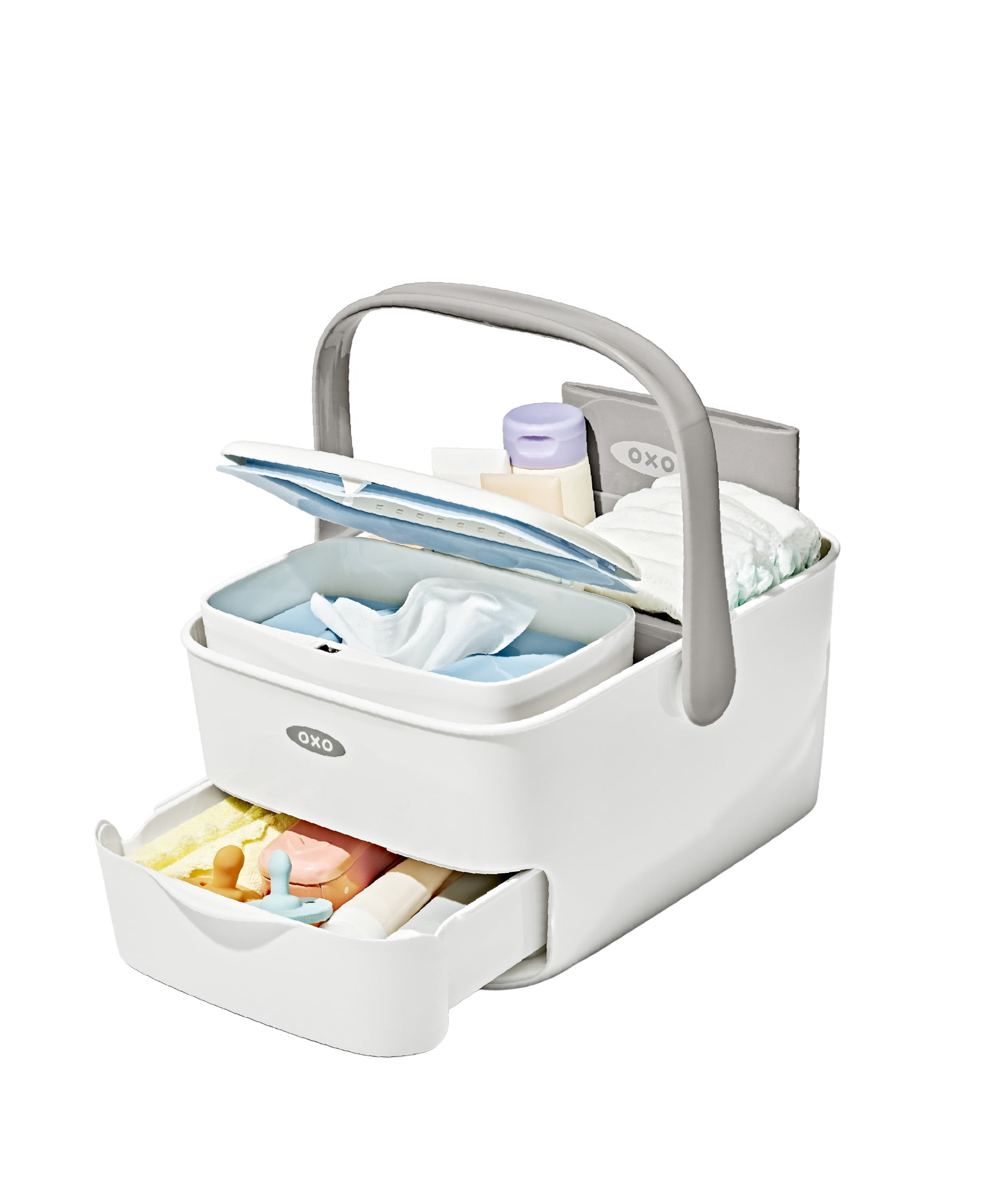 OXO Tot Diaper Caddy for Infants 0–12 Months, Gray