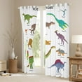 thumbnail image 3 of YST Kids Dino Curtains 52x84 inch,Dinosaur Blackout Curtains for Girls,Set of Ancient Dinosaur Curtains & Drapes,Jungle Animal Window Curtains 2 Panels Bedroom Decor, 3 of 6
