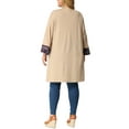 thumbnail image 3 of Agnes Orinda Women's Plus Size Fall Kimono Boho Open Front Midi Cardigan, 3 of 5