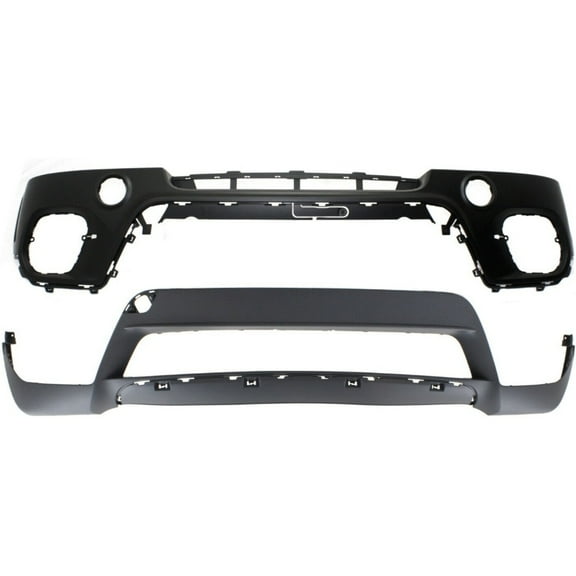 Bumper Covers Facias Set of 2 Front Upper For BMW 2011-2013 X5 X5 Pair