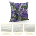thumbnail image 4 of Fenyluxe  Throw Pillow Cover Violet Watercolor Painting Colorful Wildflowers Floral Leaves Nature Rectangular Throw Pillow Covers for Couch Sofa Home Decor 24x24in, 4 of 5