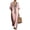 Pink 08, variant on Jumpsuits for Women 2-Piece Set, V-Neck Collared Blouse with Contrast Trim + Elastic Waist Wide Leg Pants with Side Stripe, Casual Summer Outfit Workout Tops for Women