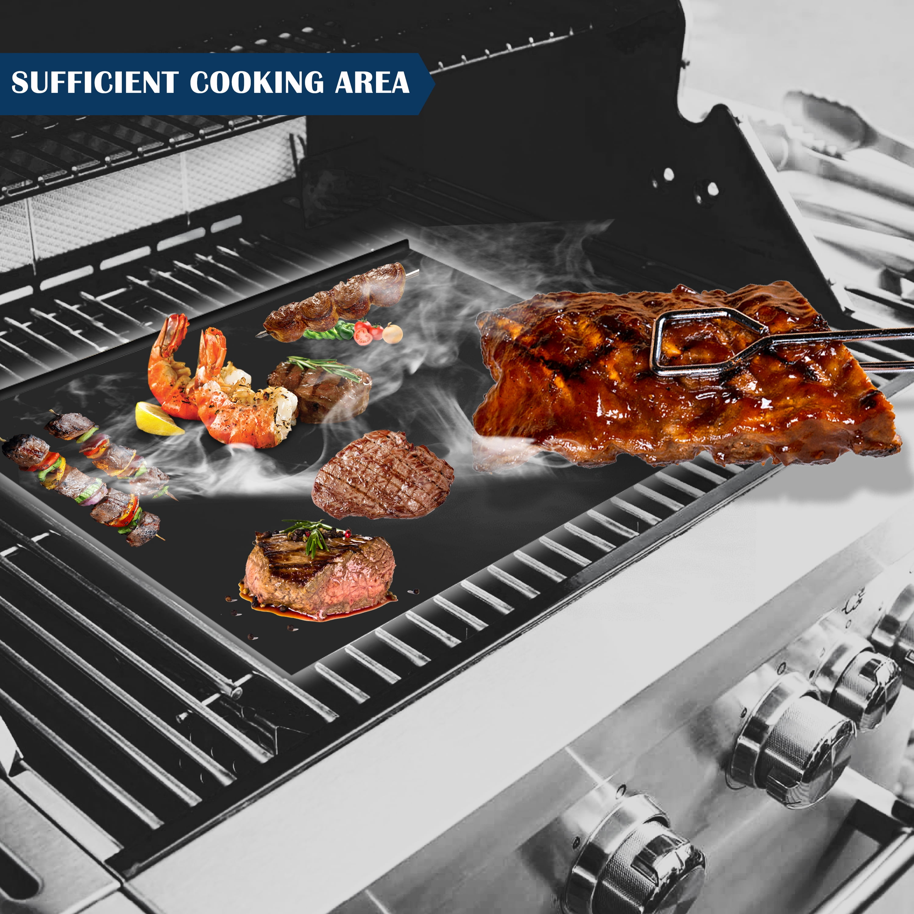 FEBTECH- Flat Top Grill - Carbon Steel Griddle Pan/Plate- Griddle Flat Pan for Grill Stove Cooking