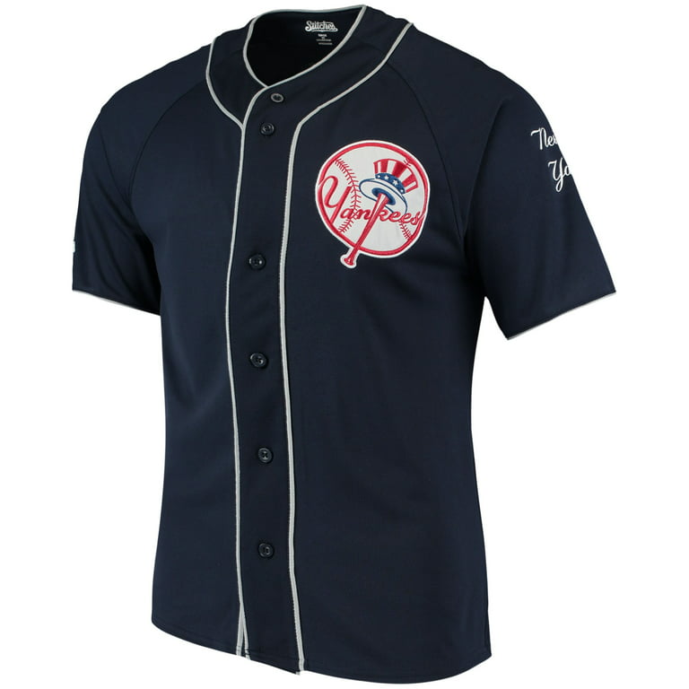 MLB New York Yankees Adult Button - Down Jersey size large