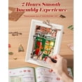 thumbnail image 6 of ROBOTIME DIY Miniature Christmas House Kit,3D Puzzle Wall-Mountable Tiny Home Creative Frame,Holiday Home Decor Craft Kits for Adults (Santa's Toy Shop), 6 of 9