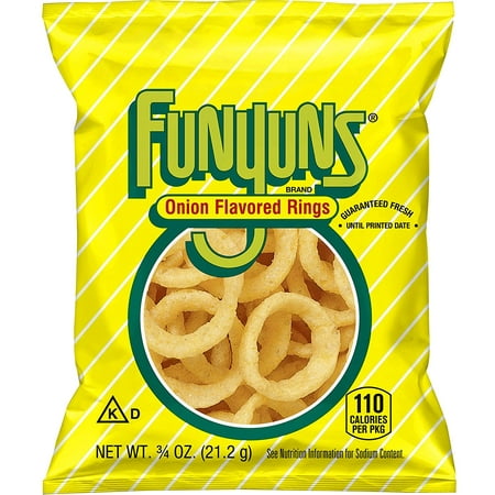 Funyuns Onion Flavored Rings Snack Pack, 0.75 oz Bags, 40