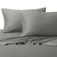 thumbnail image 1 of Solid Gray Split-Queen: Adjustable Queen Bed Size Sheets, 5PC Bed Sheet Set, 100% Cotton, 300 Thread Count, Sateen Solid, Deep Pocket, by Royal Hotel, 1 of 2