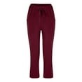 thumbnail image 5 of Sngxgn Women Pants Stretchy Work Slacks Casual Straight Leg Trousers with Pockets(,S), 5 of 6