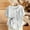 White, variant on HOMBOM Womens Shirts Summer Button Plus Size Cotton Linen Light Blue Short Sleeve Bow Print Crewneck Blouse for Ladies Casual