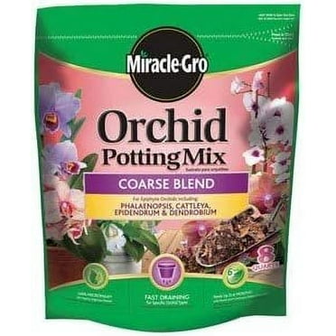 Miracle Gro 74778300 8 Qt Orchid Potting Mix - Coarse Blend 0.17-0.05-0.11