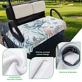 thumbnail image 5 of Golf Cart Seat Covers for 2 Seater, Ocean Crab Soft Microfiber Cart Seat Towel Blanket, Summer Coastal Coral Flower Shells Absorbent Breathable Non Slip Bench Seats Protector for Golf Course 51"x31", 5 of 9