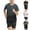 Gray, variant on ATOGUTA Boys Outfits 2 Piece Short Sleeve Tee Shirt and Kids Athletic Shorts Activewear Set Black, Size 12-16