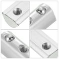 thumbnail image 4 of Uxcell M4 T Spring Nut, 25 Pack 4040 Series Half Round Roll in Spring Nut, Carbon Steel Nickel Plated Roll Ball Elastic Nut with Slot 8mm for 4040 Series Aluminum Extrusion Profile, 4 of 7
