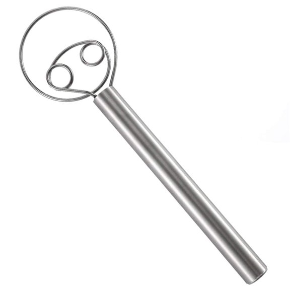 Danish Dough Whisk, Stainless Steel Dough Whisk for Dough/Batters, Danish Dough Whisk Bread Mixer