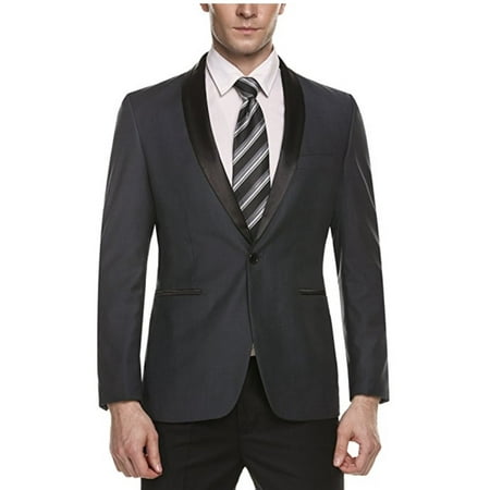 Clearance Sale Men's Slim Fit Casual One-Button Suit Coat Jacket Formal ...