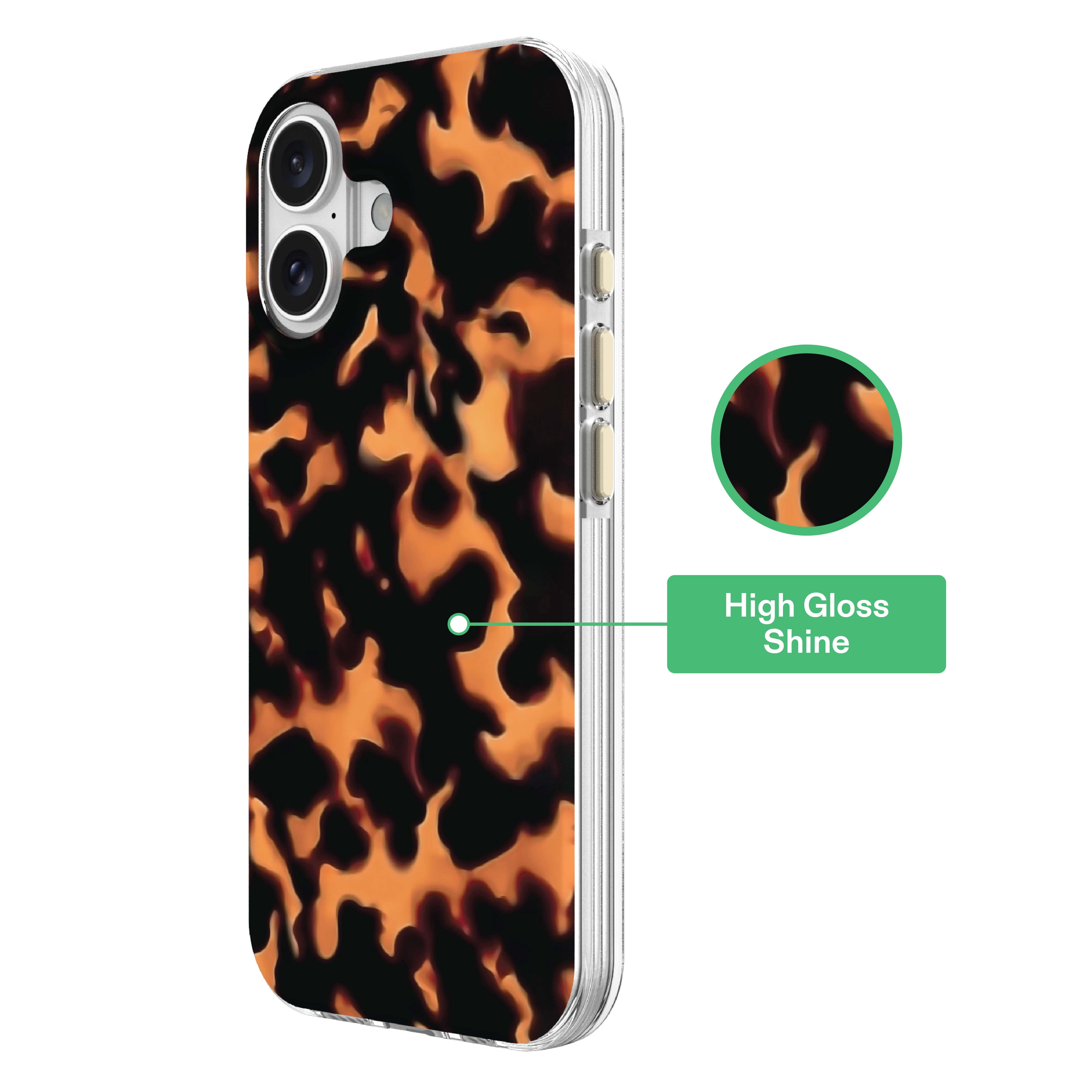onn Phone Case for iPhone 17, MagSafe Compatible - Tortoise Shell