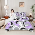thumbnail image 4 of Homewish Geometric Stripes Lines Bedding Comforter Set 2pcs for Kids Children Teens,Abstract Spiral Twin Comforter Sets Microfiber,Minimalist Mid Century Breathable Bedding Set,Super Cozy Room Decor, 4 of 8