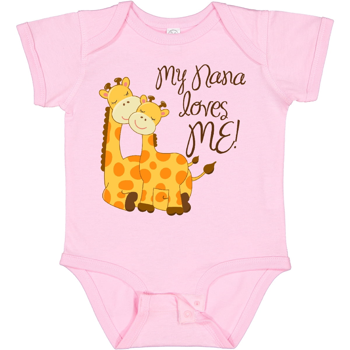 Inktastic My Nana Loves Me Boys or Girls Baby Bodysuit