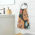 thumbnail image 5 of Nsnder Pumpkin Flowers Bright Cartoon Halloween Cotton Towel Set 2PCS,Quick Drying Bath Towels,Soft and Breathable Hand Towel WashCloths for Kitchen,Bathroom,Gym,Beach Washcloths, 5 of 7