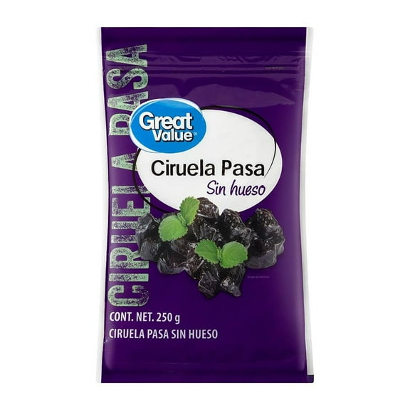 Ciruela Pasa Great Value sin hueso 250 g