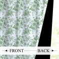 thumbnail image 2 of Mizhona Green Blackout Curtains for Bedroom,Rustic Flower Leaves Printed Room Darkening Curtains Set of 2,42"x84", 2 of 5