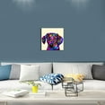 thumbnail image 5 of HFDF Dog Canvas Wall Art Prints Colorful Picture Pop Animal Wall Decor Pet Puppy Poster Dachshunds Artwork Decoration Easy to Hang 12x16inch Framed, 5 of 7