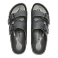 thumbnail image 6 of Weestep Essential lightweight double buckle slip-on flat adjustable women’s men’s sandals(Charcoal, W6-6.5/M4-4.5), 6 of 7