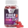 Fiber Gummies 4g - Improved Plant-Based Fiber Supplement with Prebiotics Formula - Daily Digestive Health, Regularity, & Immune Support - Natural Berry Flavor Gummy, Vegan, Gluten-Free - 60 Gummies