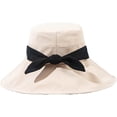 thumbnail image 4 of CoCopeaunts Large Bucket Hat Wide Brim Bow Ladies Bucket Hats for Women Beach Chin Strap Casual Fisherman Hat Daily All-Match, 4 of 8