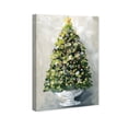 thumbnail image 2 of Runway Avenue Holiday and Seasonal Wall Art Canvas Prints 'Christmas Tree 1' Holidays - Green, White, 2 of 5
