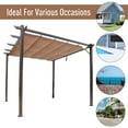 Outsunny 10’ x 10’ Steel Outdoor Pergola Gazebo Backyard Canopy Cover
