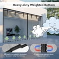 thumbnail image 3 of Garage Door Screen Magnetic Closure, 16x7 Ft Heavy Duty Fiberglass Magnetic Screen Door Mesh with Weighted Bottom for 2 Car Garage Net Screen, Breathable & Hands Free, Anti Annoying Animal Out, 3 of 9