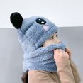 thumbnail image 4 of 1 bufanda para bebé, gorro de invierno para niños, gorro bonito para niña, bufanda, orejeras cálidas para invierno, prendas de punto para niños, gorro de lana doble, diadema para snowboard ER, 4 of 5