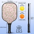thumbnail image 4 of Pickleball Paddles Set,Pioneer Flower Floral Print Pattern Fiberglass Surface Pickleball Racket Set with 2 Indoor Outdoor Pickleball Balls and Pickleball Bag,Pickle-ball Equipment, 4 of 6