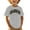 Light Gray, variant on Kids Casual Sports Short Sleeve Top - Loose Cute Printed Design - Polyester, Breathable, for 3-13Y, Sizes 110-160
