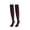 Coffee, variant on Deago Women Thigh High Socks Over the Knee Socks Cotton Knit Warm Long Boot Stockings Leg Warmers (Black)
