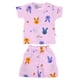 thumbnail image 1 of 2 piezas de camisa de manga corta de conejito, pantalones cortos, ropa de verano transpirable para bebé, pijama, traje de conejito de 110 cm, 1 of 14