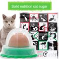 thumbnail image 1 of EDTara Cat Round Catnip Ball With Dust Cover Sticker Design Cat Candy Snacks Nutrition Food Pet Supplies, 1 of 9