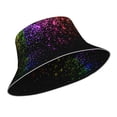thumbnail image 2 of Easygdp Colorful Sparkling Double-Sided Reflective Fisherman Hat for Outdoor and Night Walking, Unisex, 2 of 9