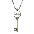 thumbnail image 1 of Sle Stripe Cat Lying Line Key Necklace Pendant Tray Embellished Chain, 1 of 3